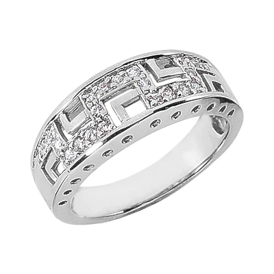 14K White Gold Round Diamond Ladies Ring 0.22ct 3 14K White Gold Round Diamond Ladies Ring 0.22ct
