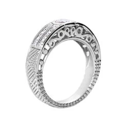 14K White Gold Round Diamond Ladies Ring 0.57ct 6mm 8 14K White Gold Round Diamond Ladies Ring 0.57ct 6mm -Its Hot Jewelry Shop 14k gold round diamond ladies ring 057ct p 29406 back white