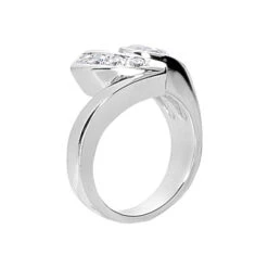 14K White Gold Round Diamond Ladies Ring 1.20ct 13.7mm -Its Hot Jewelry Shop 14k gold round diamond ladies ring 120ct p 29696 back white