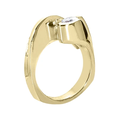 14K White Gold Round Diamond Ladies Ring 1.26ct 12.7mm 6 14K White Gold Round Diamond Ladies Ring 1.26ct 12.7mm - Image 4