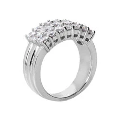 14K White Gold Round Diamond Ladies Ring 1.30ct 8.4mm -Its Hot Jewelry Shop 14k gold round diamond ladies ring 130ct p 29139 back white