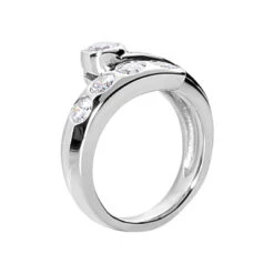 14K White Gold Round Diamond Ladies Ring 1.32ct 13.6mm 8 14K White Gold Round Diamond Ladies Ring 1.32ct 13.6mm -Its Hot Jewelry Shop 14k gold round diamond ladies ring 132ct p 29316 back white