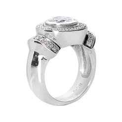 14K White Gold Round Diamond Ladies Ring 1.34ct 8 14K White Gold Round Diamond Ladies Ring 1.34ct -Its Hot Jewelry Shop 14k gold round diamond ladies ring 134ct p 29533 back white