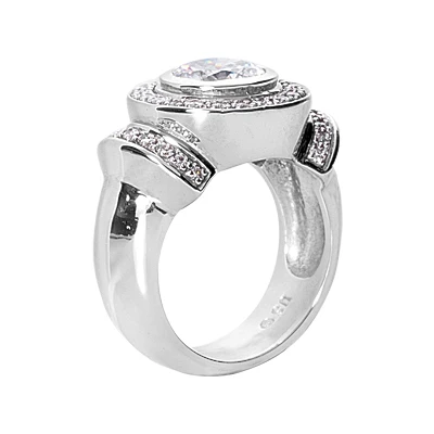 14K White Gold Round Diamond Ladies Ring 1.34ct 5 14K White Gold Round Diamond Ladies Ring 1.34ct - Image 3