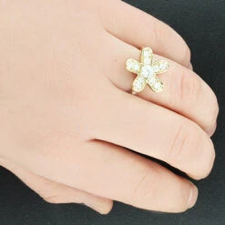 Thin 14K White Gold Round Diamond Ladies Ring 1.38ct -Its Hot Jewelry Shop 14k gold round diamond ladies ring 138ct p 29166box