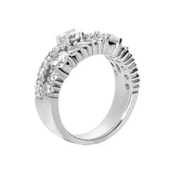 14K White Gold Round Diamond Ladies Ring 1.40ct 8.6mm 8 14K White Gold Round Diamond Ladies Ring 1.40ct 8.6mm -Its Hot Jewelry Shop 14k gold round diamond ladies ring 140ct p 29428 back white