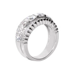 14K White Gold Round Diamond Ladies Ring 1.61ct 8.9mm 8 14K White Gold Round Diamond Ladies Ring 1.61ct 8.9mm -Its Hot Jewelry Shop 14k gold round diamond ladies ring 161ct p 29320 back white