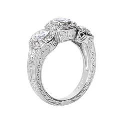 14K White Gold Round Diamond Ladies Ring 1.69ct 5.4mm 8 14K White Gold Round Diamond Ladies Ring 1.69ct 5.4mm -Its Hot Jewelry Shop 14k gold round diamond ladies ring 169ct p 29373 back white