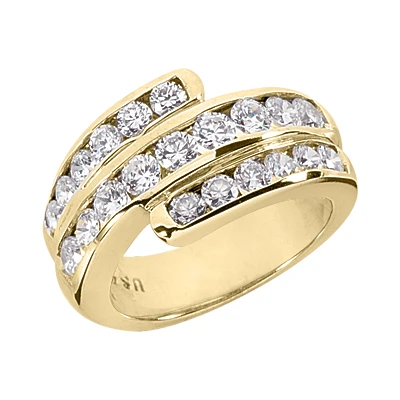 14K White Gold Round Diamond Ladies Ring 1.74ct 4 14K White Gold Round Diamond Ladies Ring 1.74ct - Image 2
