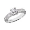 14K White Gold Round Diamond Ladies Ring 1.83ct 4.1mm -Its Hot Jewelry Shop 14k gold round diamond ladies ring 183ct p 29570 white