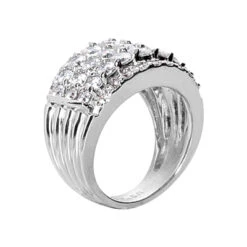 14K White Gold Round Diamond Ladies Ring 2.25ct 14.3mm 8 14K White Gold Round Diamond Ladies Ring 2.25ct 14.3mm -Its Hot Jewelry Shop 14k gold round diamond ladies ring 225ct p 29181 back white