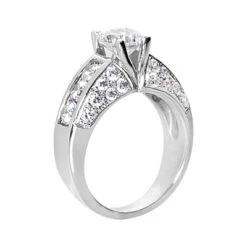 14K White Gold Round Diamond Ladies Ring 2.52ct 8.5mm -Its Hot Jewelry Shop 14k gold round diamond ladies ring 252ct p 29642 back white