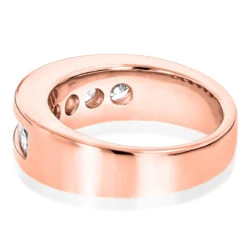 14K Rose Gold Round Diamond Men's Wedding Band 6 Stone Anniversary Ring 1.5ct 11 14K Rose Gold Round Diamond Men's Wedding Band 6 Stone Anniversary Ring 1.5ct -Its Hot Jewelry Shop 14k gold round diamond mens wedding ring 150ct p 25532 backro