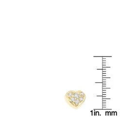 Small 14K Yellow Gold Round Diamond Pave Heart Pendant 0.16ct -Its Hot Jewelry Shop 14k gold round diamond pave heart pendant 016ct p 27725 rulerye
