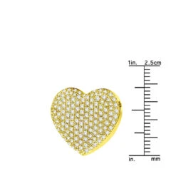 14K White Gold Round Diamond Pave Heart Pendant 1.21ct 17 14K White Gold Round Diamond Pave Heart Pendant 1.21ct -Its Hot Jewelry Shop 14k gold round diamond pave heart pendant 121ct p 27788 ruler