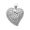 14K White Gold Round Diamond Pave Heart Pendant 1.44ct -Its Hot Jewelry Shop 14k gold round diamond pave heart pendant 144ct p 27777 white 20220426