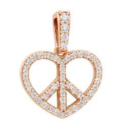 14K White Gold Round Diamond Peace Sign Heart Pendant 0.63ct 12 14K White Gold Round Diamond Peace Sign Heart Pendant 0.63ct -Its Hot Jewelry Shop 14k gold round diamond peace sign heart pendant 063ct p 27782 ro