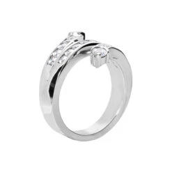 14K White Gold Round Diamond Right Hand Ring 0.90ct -Its Hot Jewelry Shop 14k gold round diamond right hand ring 090ct p 29744 back white