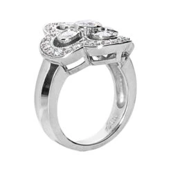 14K White Gold Round Diamond Right Hand Ring 1.33ct -Its Hot Jewelry Shop 14k gold round diamond right hand ring 133ct p 29745 back white
