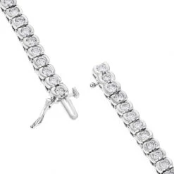 Round Diamond 14K White Gold Women's Tennis Bracelet 4.70ct -Its Hot Jewelry Shop 14k gold round diamond tennis bracelet 470ct p 260 backwh