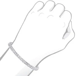 Round Diamond 14K White Gold Women's Tennis Bracelet 4.70ct -Its Hot Jewelry Shop 14k gold round diamond tennis bracelet 470ct p 260 bodwh