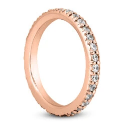 Thin 14K White Gold Round Diamonds Eternity Band 0.64ct 16 Thin 14K White Gold Round Diamonds Eternity Band 0.64ct -Its Hot Jewelry Shop 14k gold round diamonds eternity band 064ct p 24831 back rose 20220426