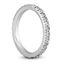 Thin 14K White Gold Round Diamonds Eternity Band 0.64ct 14 Thin 14K White Gold Round Diamonds Eternity Band 0.64ct -Its Hot Jewelry Shop 14k gold round diamonds eternity band 064ct p 24831 back white 20220426