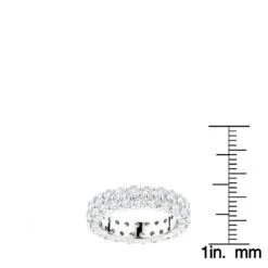 14K White Gold Round Diamonds Eternity Band 2.60ct -Its Hot Jewelry Shop 14k gold round diamonds eternity band 260ct p 24835 rulerwh