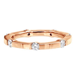 Stackable Thin 14K White Gold Round Diamonds Eternity Ring For Women 0.35ct -Its Hot Jewelry Shop 14k gold round diamonds eternity ring 035ct p 24864 backro