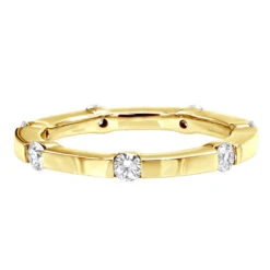 Stackable Thin 14K White Gold Round Diamonds Eternity Ring For Women 0.35ct -Its Hot Jewelry Shop 14k gold round diamonds eternity ring 035ct p 24864 backye