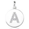 14K White Gold Round Diamonds Initial Pendant 0.13ct -Its Hot Jewelry Shop 14k gold round diamonds initial pendant 013ct p 27187 white 20220426