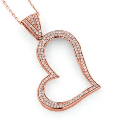 14K White Gold Round Pave Diamond Heart Pendant 0.5ct -Its Hot Jewelry Shop 14k gold round pave diamond heart pendant 063ct p 6344 ro
