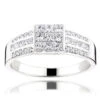 14K White Gold Round Princess Cut Diamond Ring 1.25ct Wedding Band 1 14K White Gold Round Princess Cut Diamond Ring 1.25ct Wedding Band -Its Hot Jewelry Shop 14k gold round princess cut diamond ring 130ct p 6675 wh