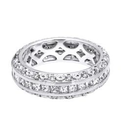14K White Gold Round Princess Diamond Eternity Band 1.95ct 17 14K White Gold Round Princess Diamond Eternity Band 1.95ct -Its Hot Jewelry Shop 14k gold round princess diamond eternity band 195ct p 6290 backwh