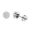 14K White Gold Round Prong Diamond Cluster Earrings 0.63ct -Its Hot Jewelry Shop 14k gold round prong diamond cluster earrings 063ct p 5811 wh