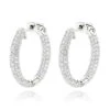 14K White Gold Small Inside Out Diamond Hoop Earrings For Women 2.7ct 1 Inch 1 14K White Gold Small Inside Out Diamond Hoop Earrings For Women 2.7ct 1 Inch -Its Hot Jewelry Shop 14k gold small inside out diamond hoop earrings 242ct p 6933 wh