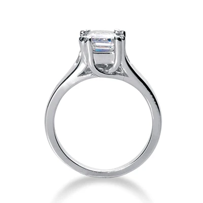 14K White Gold Solitaire Engagement Ring 0.25ct 3.96mm 9 14K White Gold Solitaire Engagement Ring 0.25ct 3.96mm - Image 7