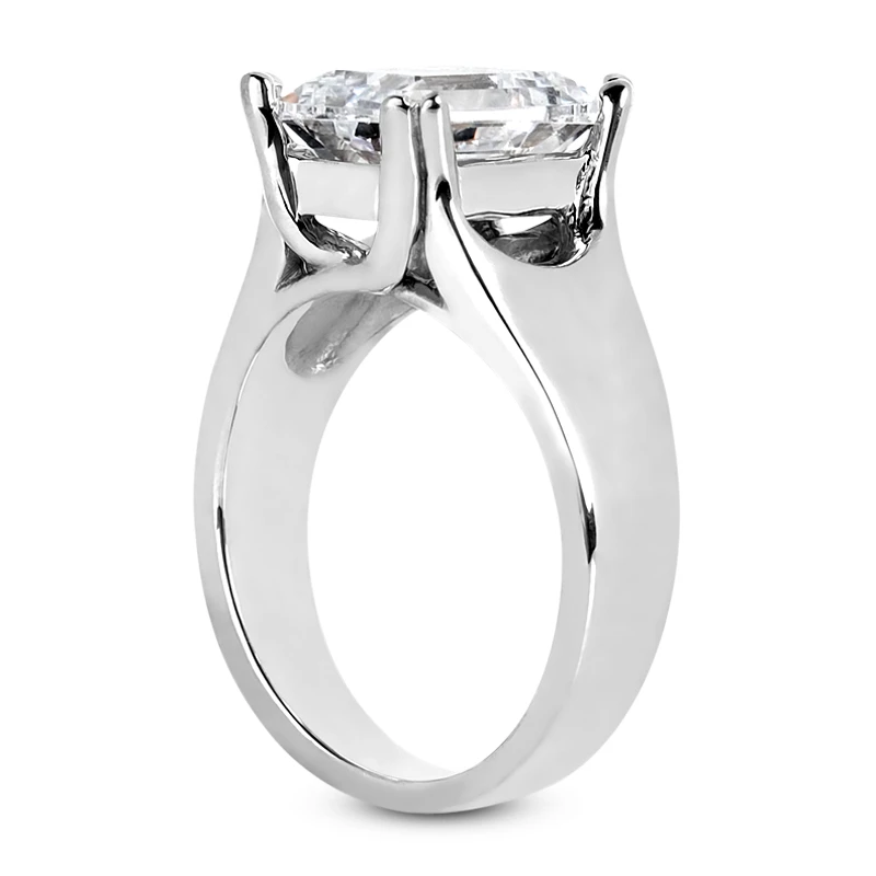 14K White Gold Solitaire Engagement Ring 0.25ct 3.96mm 6 14K White Gold Solitaire Engagement Ring 0.25ct 3.96mm - Image 4