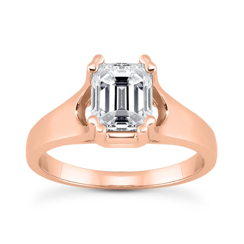 14K White Gold Solitaire Engagement Ring 0.25ct 3.96mm 5 14K White Gold Solitaire Engagement Ring 0.25ct 3.96mm - Image 3