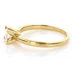 14K Yellow Gold Princess Cut Diamond Solitaire Engagement Ring 0.4ct -Its Hot Jewelry Shop 14k gold solitaire engagement ring 040ct p 25043 backye