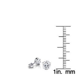 14K White Gold Solitaire Round Diamond Martini Stud Earrings 0.75ct 13 14K White Gold Solitaire Round Diamond Martini Stud Earrings 0.75ct -Its Hot Jewelry Shop 14k gold solitaire round diamond martini stud earrings 075ct rulerwh