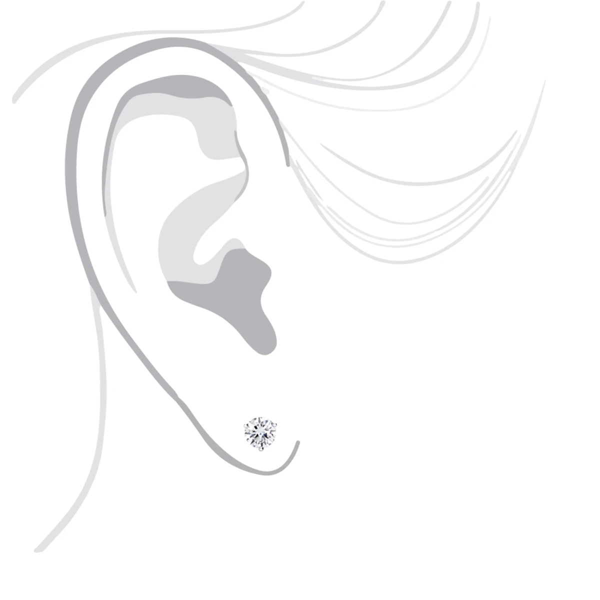 14K White Gold Solitaire Round Diamond Martini Stud Earrings 1.5ct 7 14K White Gold Solitaire Round Diamond Martini Stud Earrings 1.5ct - Image 5