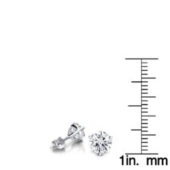 14K White Gold Solitaire Round Diamond Martini Stud Earrings 1.5ct 13 14K White Gold Solitaire Round Diamond Martini Stud Earrings 1.5ct -Its Hot Jewelry Shop 14k gold solitaire round diamond martini stud earrings 15ct rulerwh