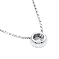 14K White Gold Solitaire Round Diamond Necklace Ladies Pendant With Chain 0.25ct 11 14K White Gold Solitaire Round Diamond Necklace Ladies Pendant With Chain 0.25ct -Its Hot Jewelry Shop 14k gold solitaire round diamond necklace ladies pendant with chain 025ct backwh