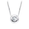 14K White Gold Solitaire Round Diamond Necklace Ladies Pendant With Chain 0.25ct 2 14K White Gold Solitaire Round Diamond Necklace Ladies Pendant With Chain 0.25ct -Its Hot Jewelry Shop 14k gold solitaire round diamond necklace ladies pendant with chain 025ct mainwh
