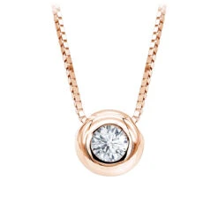 14K White Gold Solitaire Round Diamond Necklace Ladies Pendant With Chain 0.25ct 10 14K White Gold Solitaire Round Diamond Necklace Ladies Pendant With Chain 0.25ct -Its Hot Jewelry Shop 14k gold solitaire round diamond necklace ladies pendant with chain 025ct ro