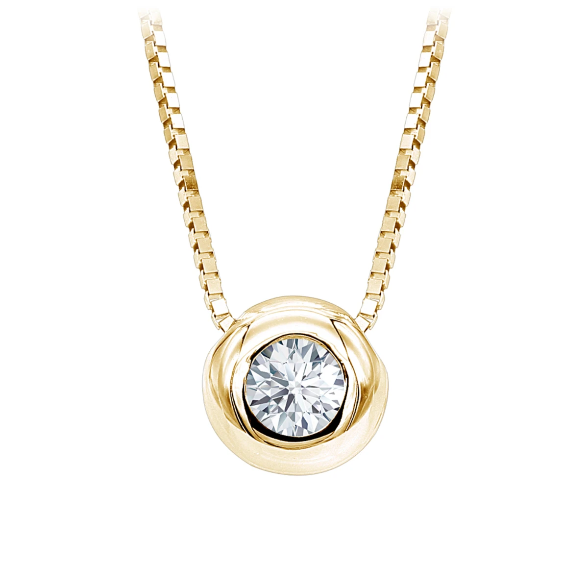 14K White Gold Solitaire Round Diamond Necklace Ladies Pendant With Chain 0.25ct 4 14K White Gold Solitaire Round Diamond Necklace Ladies Pendant With Chain 0.25ct - Image 2