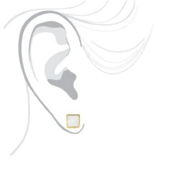 14K Yellow Gold Square Shaped Diamond Stud Earrings 0.41ct -Its Hot Jewelry Shop 14k gold square shaped diamond stud earrings 041ct p 5934 bodye