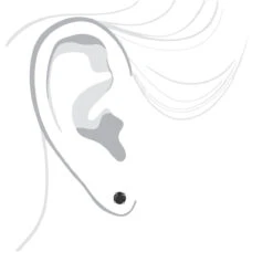 14K White Gold Stud Earrings With Prong Set Black Diamonds 1 Carat 5mm 12 14K White Gold Stud Earrings With Prong Set Black Diamonds 1 Carat 5mm -Its Hot Jewelry Shop 14k gold stud earrings with black diamonds 1 carat p 6054 bodwh