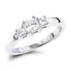 14K White Gold Three Stone Diamond Engagement Ring 0.64ct 1.89mm 2 14K White Gold Three Stone Diamond Engagement Ring 0.64ct 1.89mm -Its Hot Jewelry Shop 14k gold three stone diamond engagement ring 064ct p 24670 wh